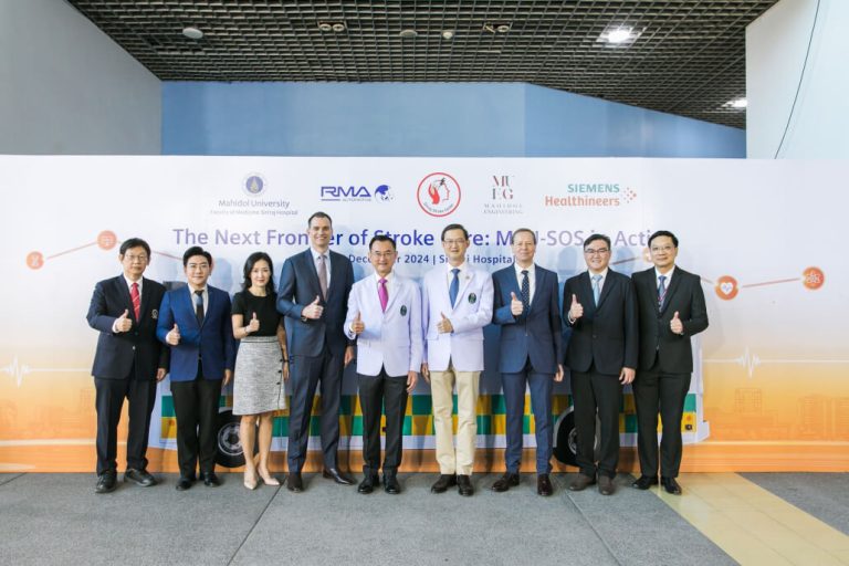 The collaboration of Siriraj Stroke Center Faculty of Medicine Siriraj Hospital Faculty of Engineering Mahidol University Siemens Healthineers and RMA Automotive
